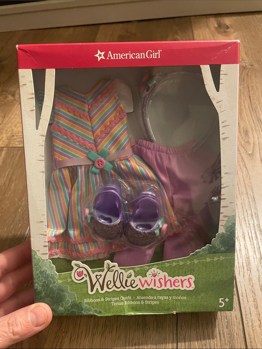 American Girl Willie wishers Ribbons & Stripes outfit